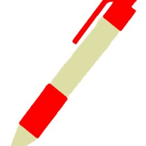 赤いボールペンのイラスト