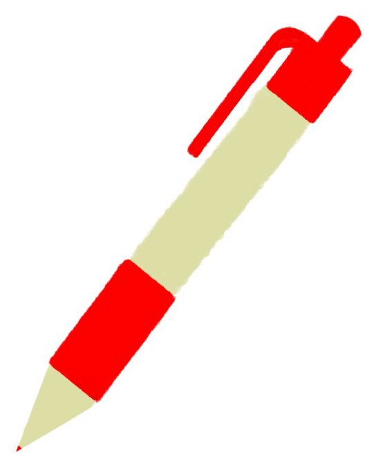赤いボールペンのイラスト