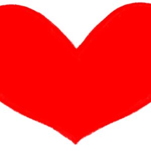 赤いハートのイラスト
