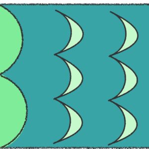 緑のこいのぼりのフリーイラスト