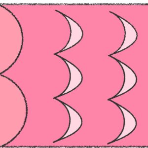 ピンクのこいのぼりのフリーイラスト