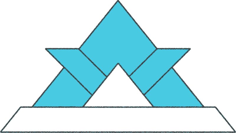 兜 イラスト 折り紙 水色 シンプル クレヨン風 かわいい チラシ おたより 資料 無料