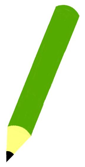 緑の鉛筆のイラスト