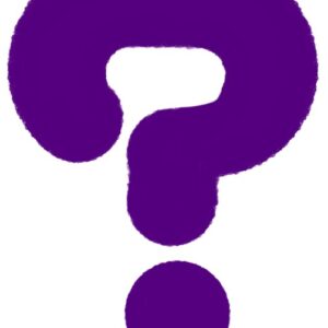 紫のクエスチョンマーク（？）のイラスト