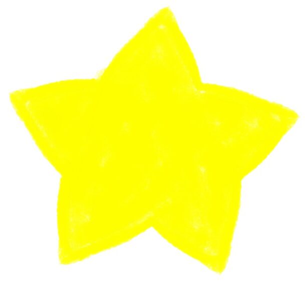 黄色い星のイラスト
