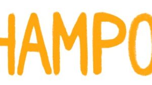 シャンプーのテキストイラスト（SHAMPOO）