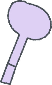 斧 イラスト クレヨン風 ラベンダー キャンプ 無料