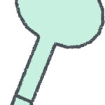 斧 イラスト クレヨン風 ミント キャンプ 無料