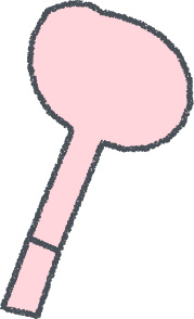 斧 イラスト クレヨン風 ピンク キャンプ 無料