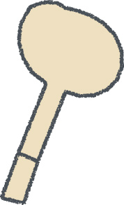 斧 イラスト クレヨン風 サンド キャンプ 無料