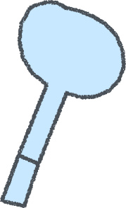 斧 イラスト クレヨン風 スカイブルー キャンプ 無料