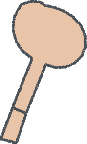 斧 イラスト クレヨン風 テラコッタ キャンプ 無料