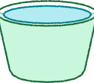 たらい イラスト ミント シンプル 無料