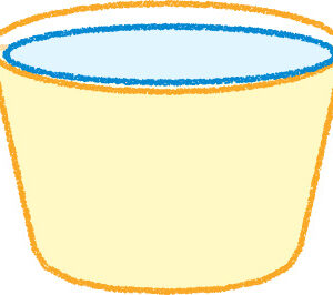 たらい イラスト イエロー シンプル 無料