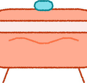 バスタブ イラスト コーラル シンプル 無料