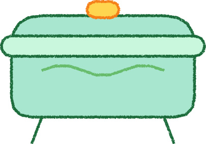 バスタブ イラスト ミント シンプル 無料
