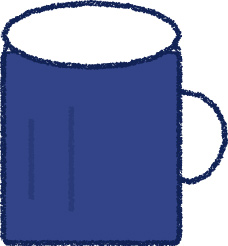 ビール イラスト ネイビー 夏 シンプル クレヨン風 かわいい おたより 資料 無料