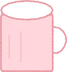 ビール イラスト ピンク 夏 シンプル クレヨン風 かわいい おたより 資料 無料