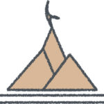 焚き火 イラスト クレヨン風 ブラウン キャンプ 無料