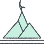 焚き火 イラスト クレヨン風 ミント キャンプ 無料
