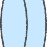 コイン イラスト クレヨン風 スカイブルー ビジネス 無料