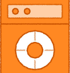 食洗機 イラスト オレンジ シンプル 無料