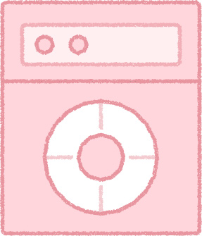 食洗機 イラスト ピンク シンプル 無料