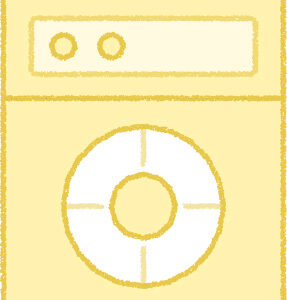 食洗機 イラスト イエロー シンプル 無料