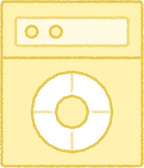 食洗機 イラスト イエロー シンプル 無料