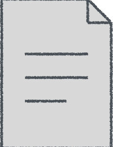 書類 イラスト クレヨン風 グレー ビジネス 無料