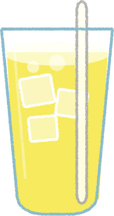 サイダー イラスト 夏 シンプル クレヨン風 かわいい おたより 資料 無料