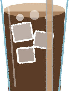 コーヒー イラスト シンプル クレヨン風 かわいい おたより 資料 無料