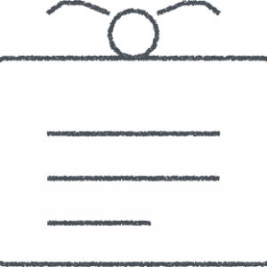借り物競走の札 イラスト クレヨン風 無料