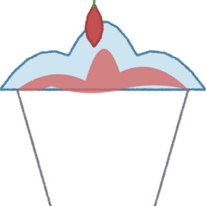 かき氷 イラスト 夏 シンプル クレヨン風 かわいい おたより 資料 無料