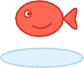 金魚 イラスト コーラル 夏 シンプル クレヨン風 かわいい おたより 資料 無料