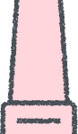 ナイフ イラスト クレヨン風 ピンク キャンプ 無料