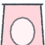 ランタン イラスト クレヨン風 ピンク キャンプ 無料