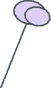 マシュマロ イラスト クレヨン風 ラベンダー お菓子 無料