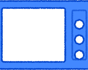 電子レンジ イラスト ブルー シンプル 無料