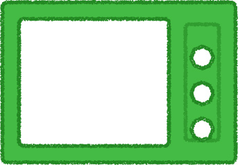 電子レンジ イラスト グリーン シンプル 無料