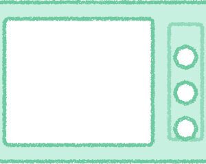 電子レンジ イラスト ミント シンプル 無料