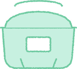 炊飯器 イラスト ミント シンプル 無料