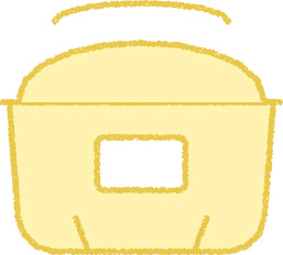 炊飯器 イラスト イエロー シンプル 無料