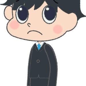 サラリーマン イラスト 落ち込む しょんぼり ビジネス 無料