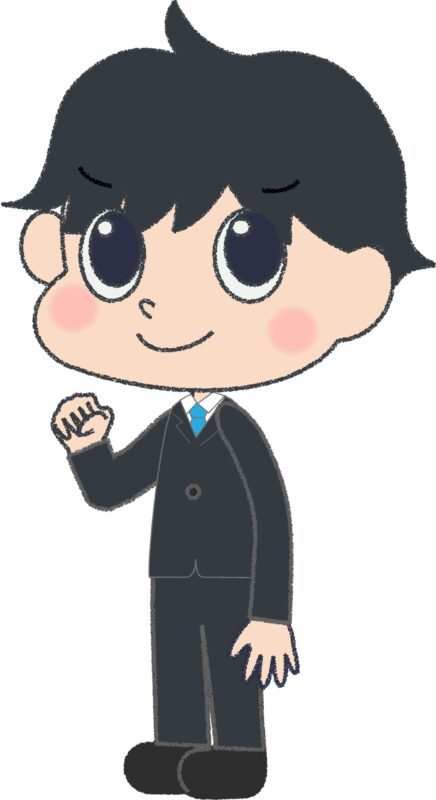 サラリーマン イラスト ガッツポーズ 気合 ビジネス 無料