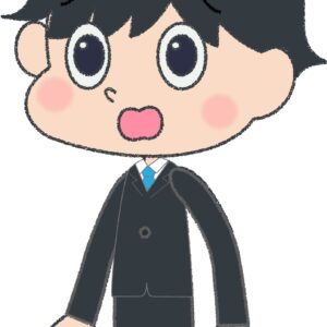サラリーマン イラスト 驚く びっくり ビジネス 無料