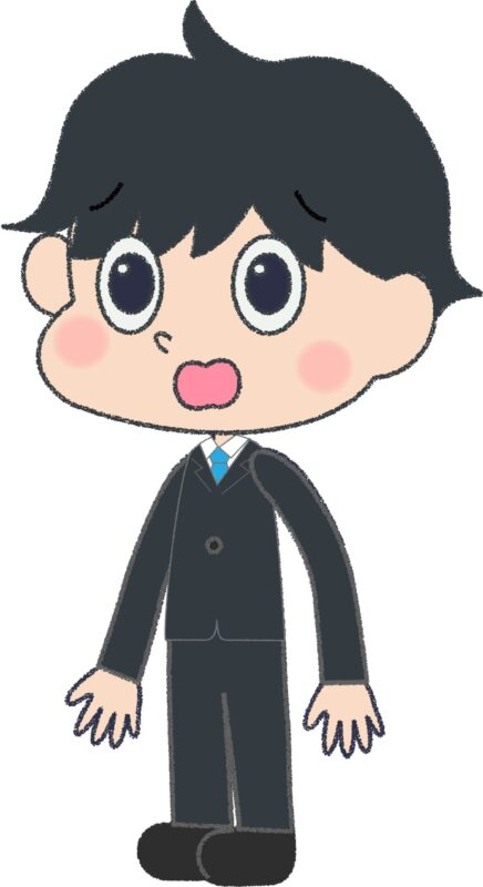サラリーマン イラスト 驚く びっくり ビジネス 無料