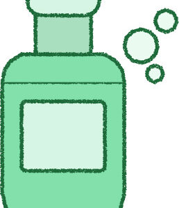 シャンプーボトル イラスト グリーン シンプル 無料
