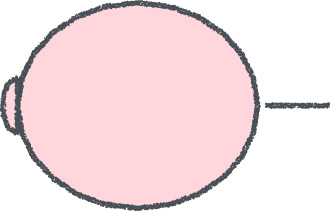 スキレット イラスト クレヨン風 ピンク キャンプ 無料