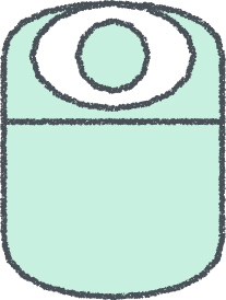 寝袋 イラスト クレヨン風 ミント キャンプ 無料